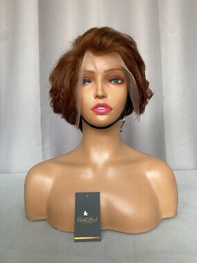 13×4 Lace Frontal Brown Pixie Cut Human Hair Wig – Natural Look & Effortless Sty